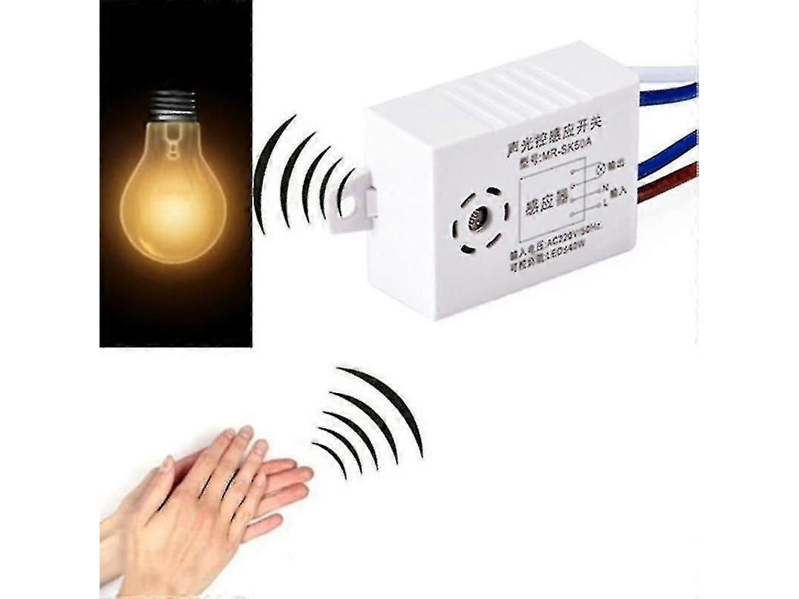 Interruptor De Luz Inteligente Com Sensor De Som 220v, Ligar/desligar Automático
