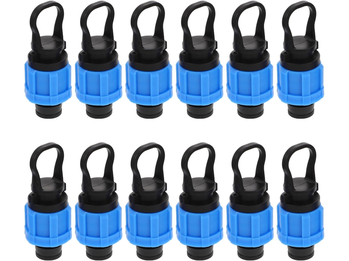 Tampões De Plástico Azul 16 Mm Com Trava, Fácil Instalação E Vedação