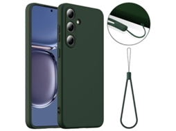 Lurelia Capa Magsafe Em Silicone Líquido, Cordão Compatível Com Samsung Galaxy S25, Verde