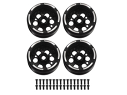 Mali 4pcs Cubo de Roda de Fibra de Carbono Leve 1.9 para Scx10 D90 1/10 Rc Substituição com Parafusos