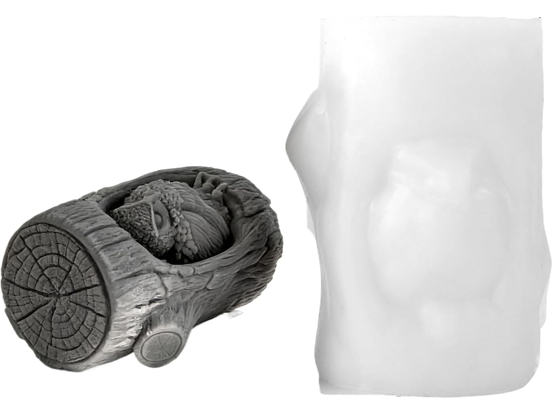 Molde De Silicone Para Coruja