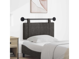 Vidaxl Cabeceira Suspensa Preto Pu Antigo