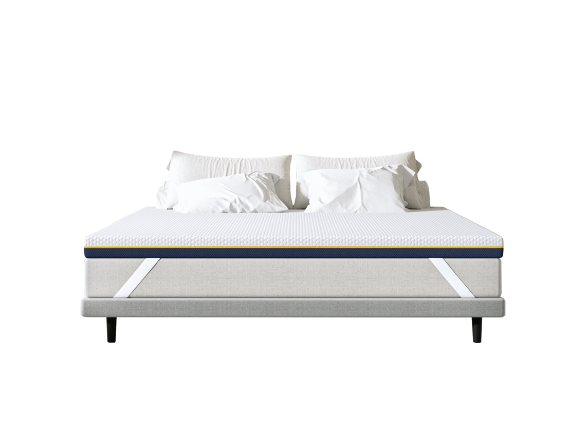 Colchão De 7,5 Cm D'épaisseur, 160 X 200 Cm, Mousse À Mémoire De Forme, Ergonomique, Lavable