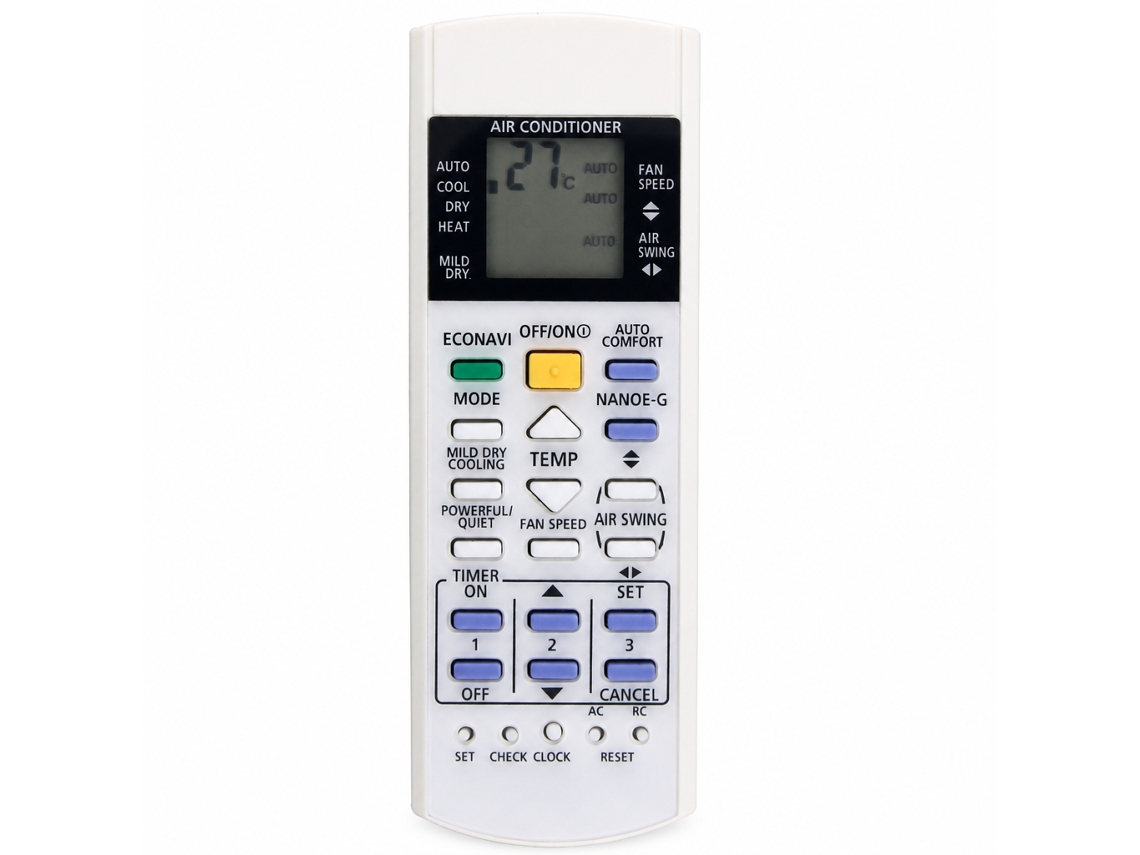 Comando À Distância Para Ar Condicionado Compatível Com Panasonic A75c3706