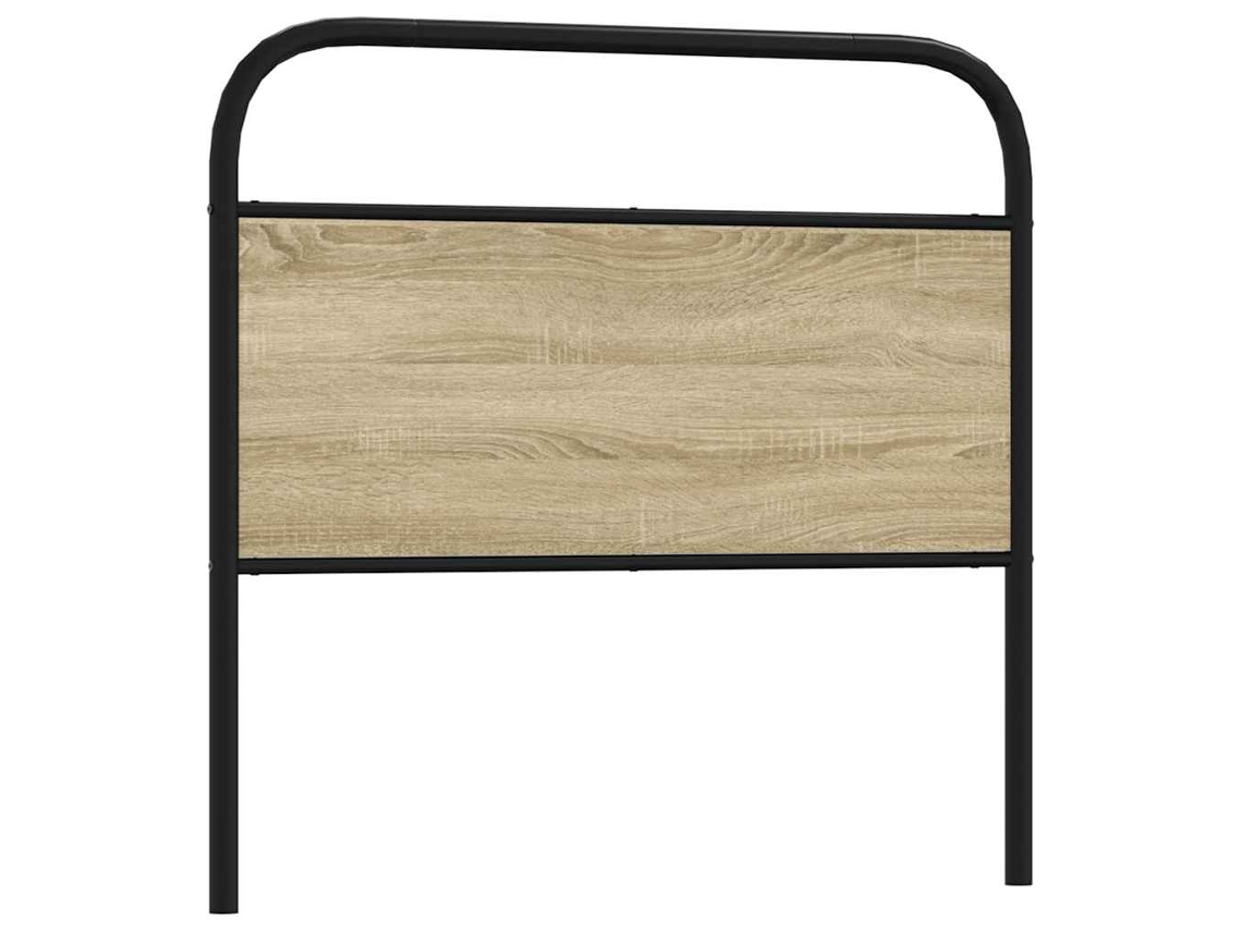 Vidaxl Cabeceira De Substituição 100 Cm Derivados Madeira/aço Carvalho Sonoma
