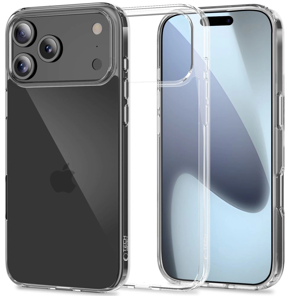 Capa Híbrida Tech-protect Flexair Para Iphone 17 Pro, Transparente.