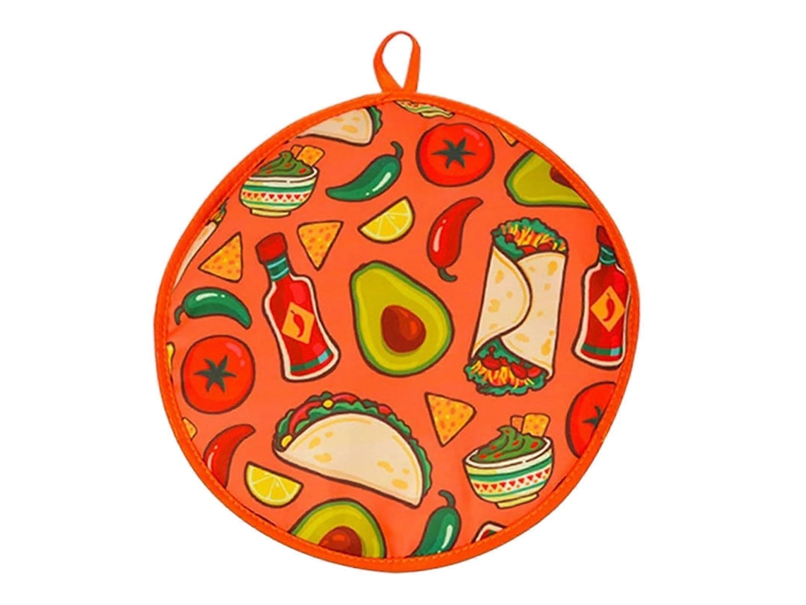 Bolsa Aquecedora De Tortilhas De 30 Cm E Suporte Para Pizza Mantém Os Alimentos Aquecidos, Tecido Reutilizável Para O Halloween.