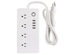 Laxiscreed Extensão Inteligente Wifi Com Controle Remoto E 4 Portas Usb Para Automação Doméstica