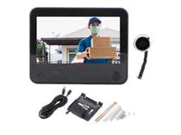 Laxiscreed Visor De Porta Inteligente Com Detectores De Movimento E Câmera Noturna De Alta Definição