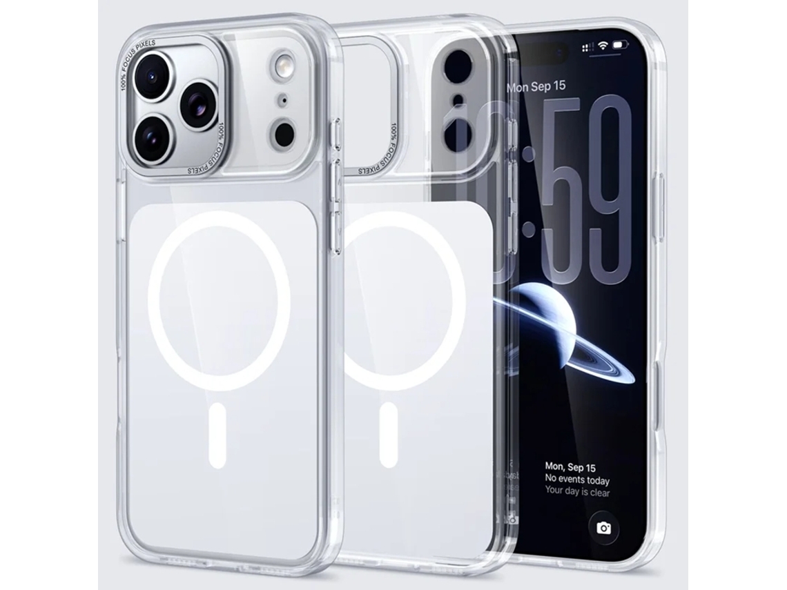 Capa Para Celular Para Iphone 17 Pro Magsafe Em Acrílico