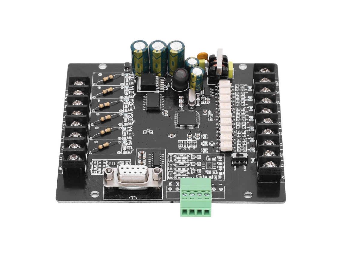 Placa De Controle Industrial Plc Fx1n-14mt-3n Com 3 Sondas De Temperatura Controlador Programável