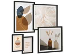 Conjunto De Pinturas Decorações Boho Vegetais Espelharte (5 Peças)