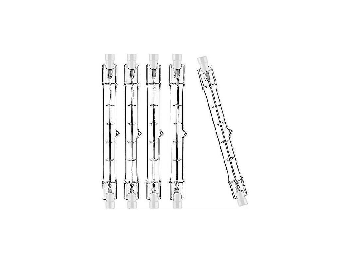 Rebe pacote de 10 Lâmpadas Halógenas R7s 118mm 230w 230v, Varetas Halógenas Ajustáveis para Refletores, Iluminação Residencial e Comercial