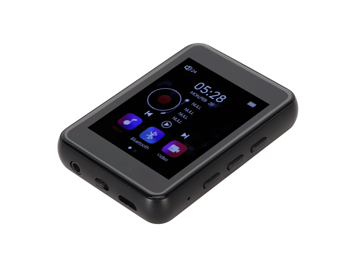 Leitor Mp3/mp4 Bluetooth Yizhood Mp06 Ecrã Tátil De 2.4inch 16gb (preto)