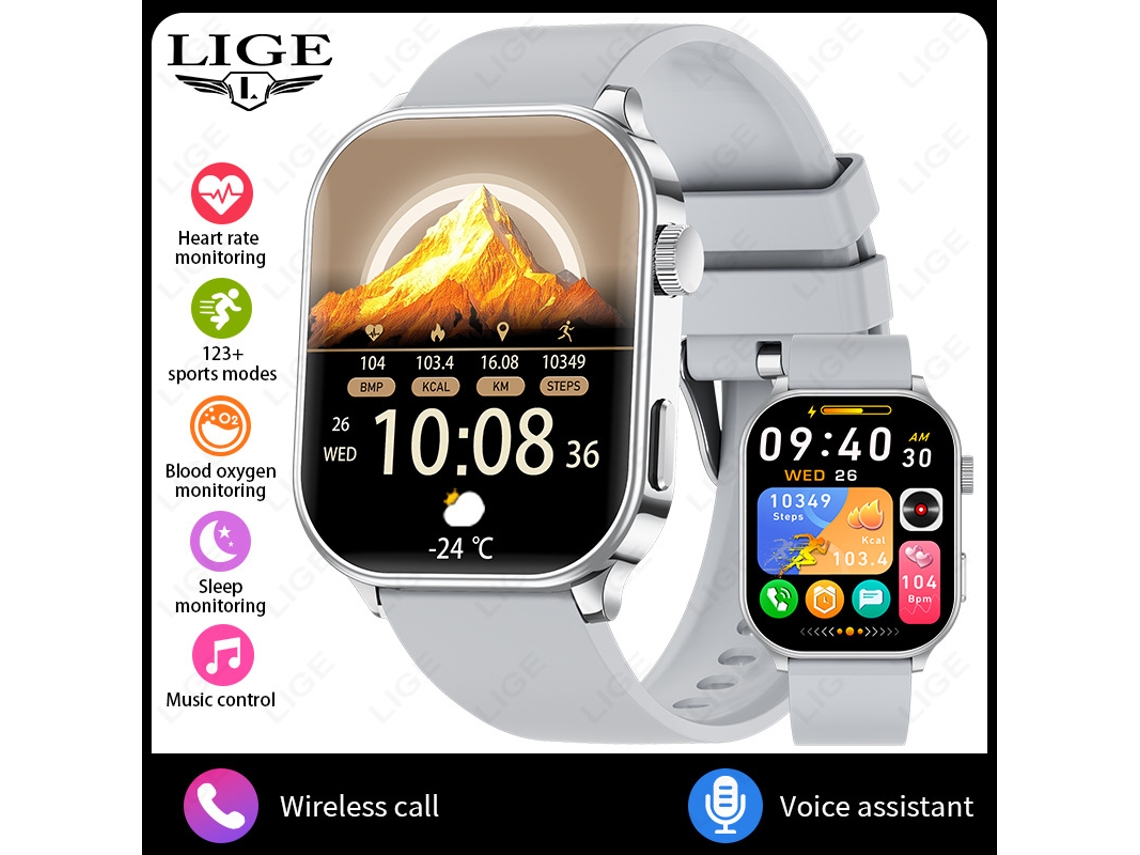 (prateado) Smartwatch De 1,75 Polegadas Com Chamadas Bluetooth Multifuncionais E Monitoramento De Saúde.