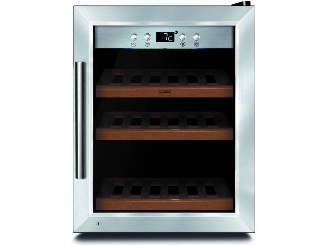 Cave de Vinho CASO WineSafe 12 classic (12 Garrafas - Inox)