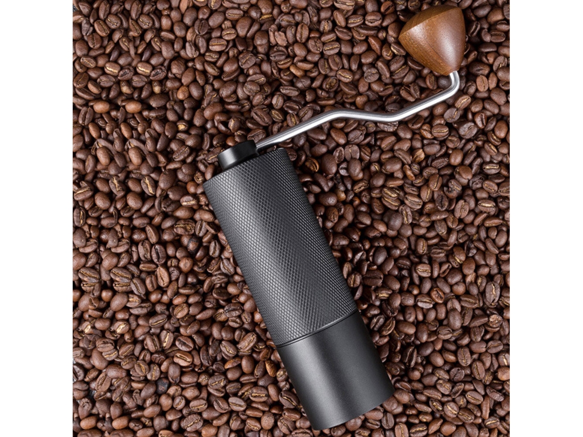 Moedor De Café Manual Portátil Blackipree Com Núcleo De Diamante Usinagem Cnc Em Aço Inoxidável Cabo Alongado Rolamento Duplo E Ajuste De Altura