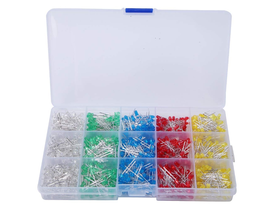 Kit Com 1000 Leds De 3mm, Sortidos, Mini P