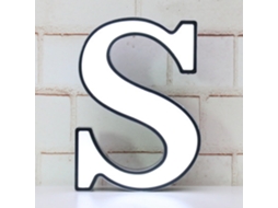 Letras Luminosas de Led, Kit Diy com 26 Letras para Decoração de Casamentos, Aniversários, Festas e Bares BRILVIBERA (letra S)