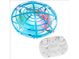 Drone de Controle Remoto Mini Ufo com Detecção de Gestos de Luz Led Duração Da Bateria: 5 Min Azul YIZHOOD
