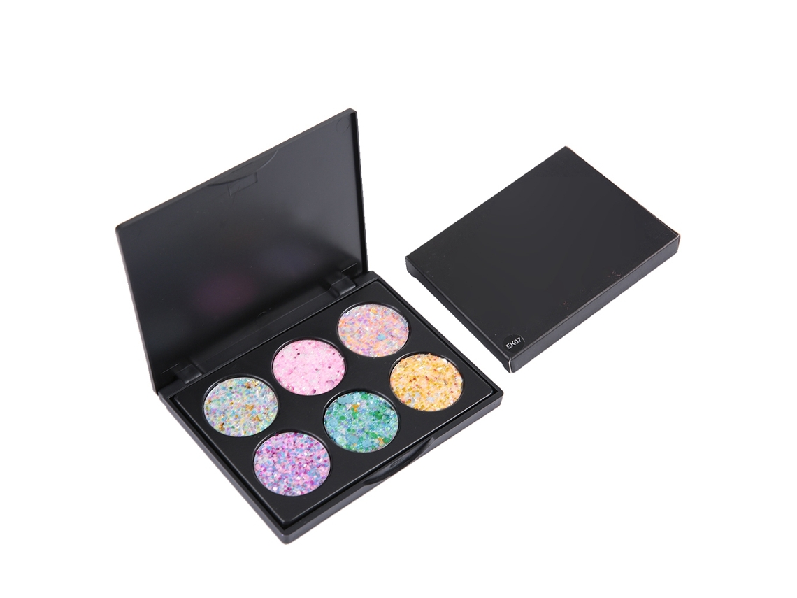 Paleta De Sombras Para Olhos Com Cores Vibrantes E Brilho Diamante