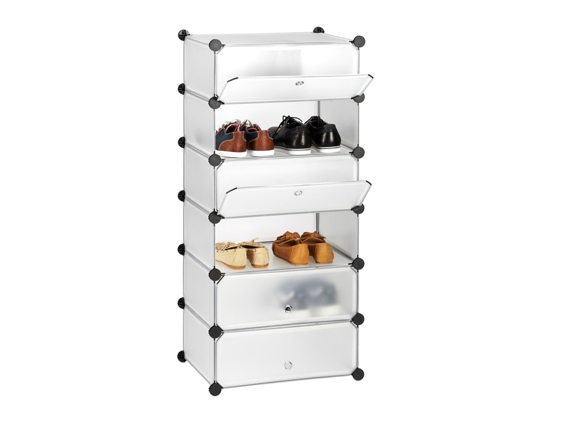 Sapateira Modular De Plástico Com 6 Compartimentos