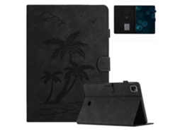Capa de couro inteligente Webake para tablet com design de coqueiro