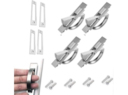 Manejos ocultos giratorios 180°, zinc, para puertas correderas, tatami, gavetas | S/MARCA