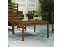 Vidaxl Mesa De Jardim 82,5x82,5x45 Cm Pinho Maciço Castanho-mel