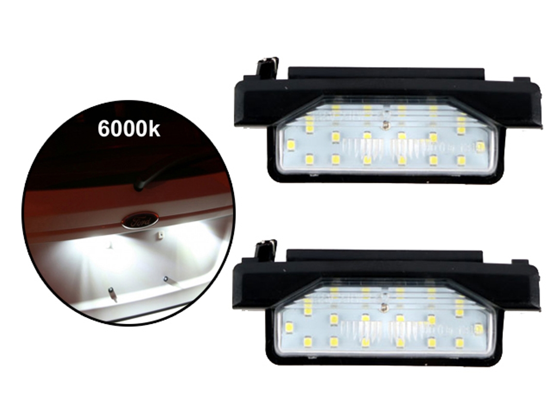 Compatível com Mazda 6 09, 15, Kit de Iluminação Led para Placa Matrícula com 2 Unidades BRILVIBERA (92 Leds)