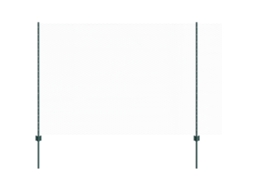 Conjunto 1 Painel De Cerca Vidaxl Verde Aço (100 X 1,6 M)