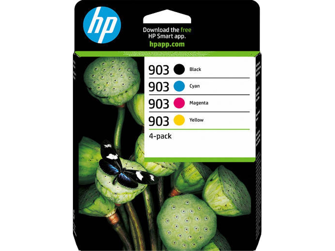 Pack 4 Tinteiros HP 903 (Preto - Ciano - Magenta - Amarelo)