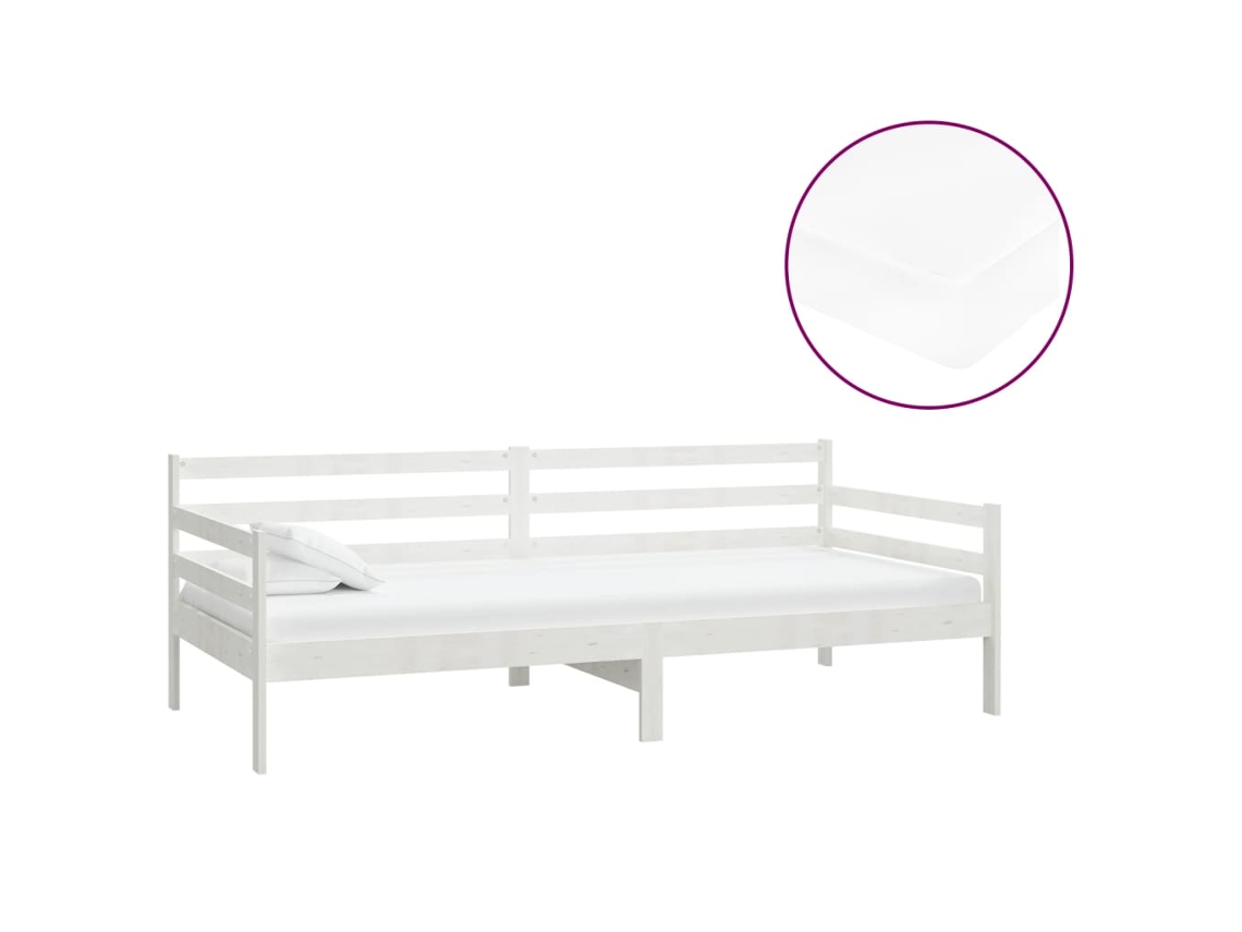 Day Bed, Day Beds Vidaxl Branco Madeira De Pinho (n/a)