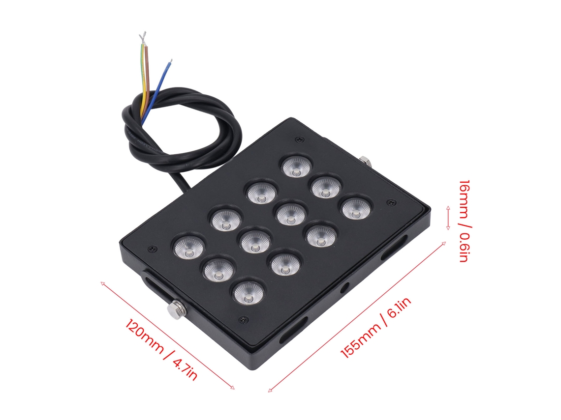 Luz De Preenchimento Led 12w Para Estacionamento Com Sensor Automático