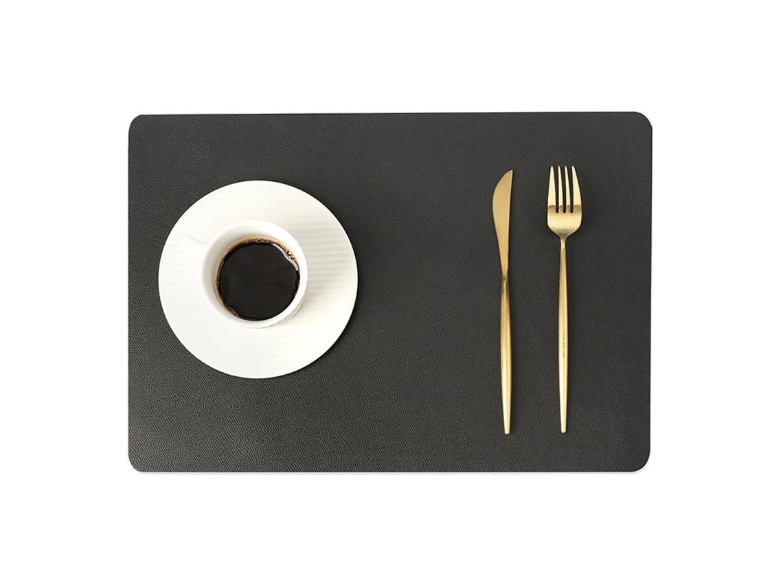 Elysve Individuais De Mesa De Couro De Camada Dupla Pack De 4