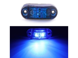 Luz Indicadora De Marcador Lateral Frontal Led Azul-1 Peça 12v 24v Para Camiões, Carrinhas, Reboques E Barcos