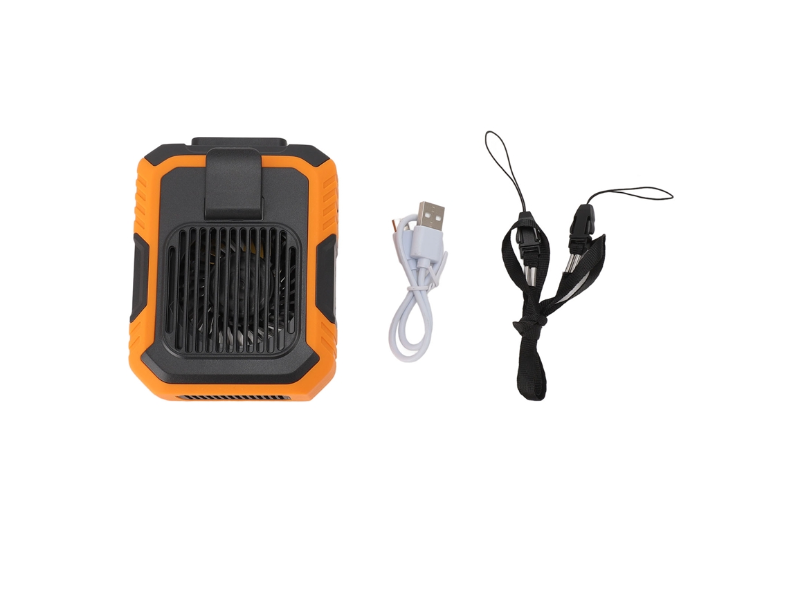 Waist Clip Fan Rechargeable 3 Speed Portable With Lighting For Outdoor Use