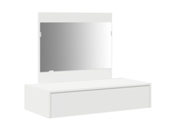 Conjunto 1 Mesa De Maquiagem Moderna Vidaxl Branco Derivados De Madeira (83 X 40 X 70 Cm)