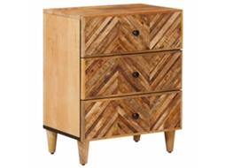Vidaxl Mesa-de-cabeceira Com Gaveta Castanho 50 X 33 X 60 Cm