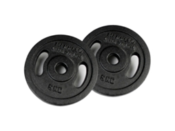 Disco de Ferro 5Kg 2 Unidades Prateado 5 kgfinnlo