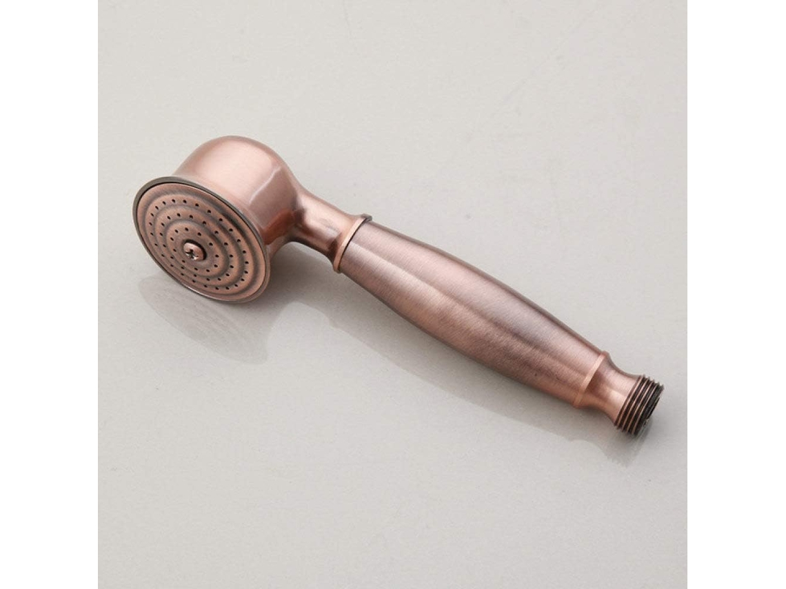 Chuveiro De Teto Redondo De Latão De 8 Polegadas (3,8 Cm) Com Acabamento Em Cobre Vermelho.