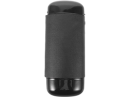 Estojo Elegante E Protetor Para Óculos Em Metal Preto Com Compartimento Para Guardar Objetos.
