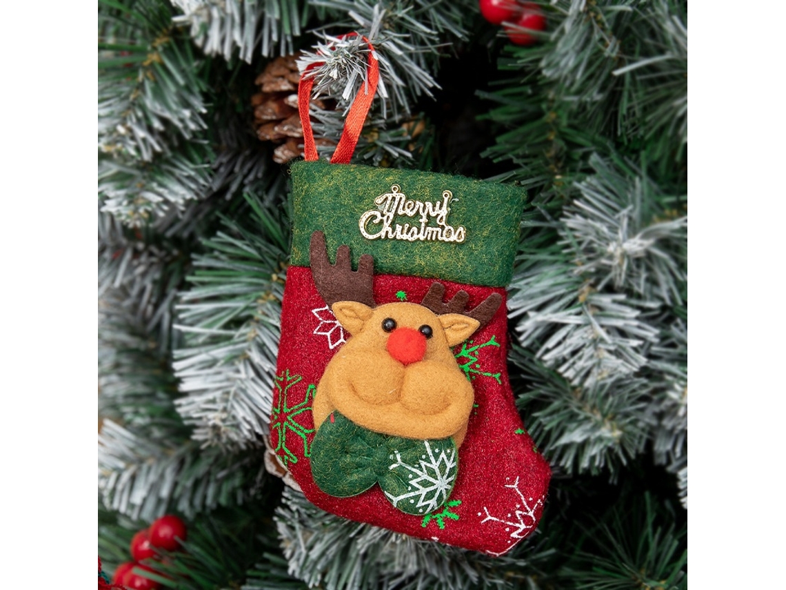 Elysve Sacos E Meias Decorativas De Natal Para Presente, Renas