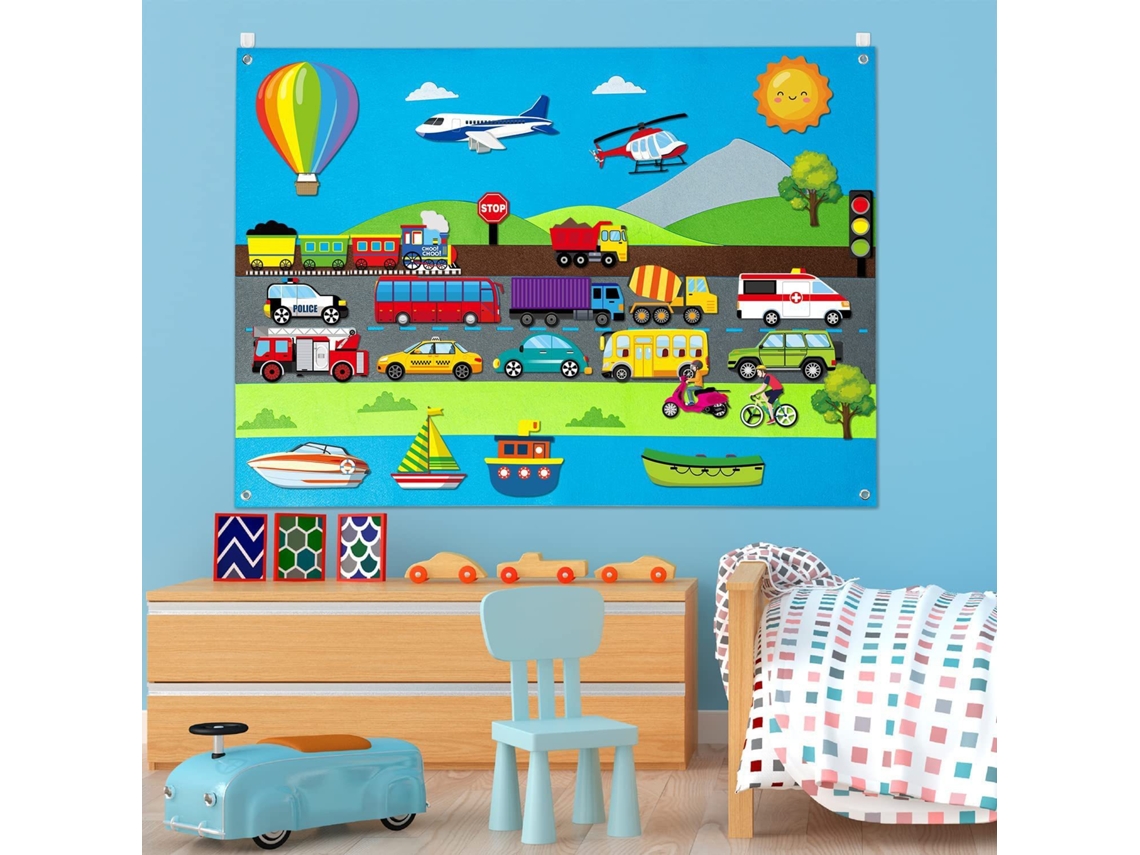 Quadro De Feltro Infantil, Com 3,3 Pés, Adequado Para Atividades Na Pré-escola E No Jardim De Infância Hexinyigjly
