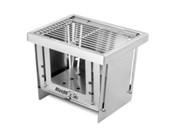Churrasqueira Portátil de Aço Inox para Camping