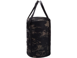 Bolsa cilíndrica para transportar equipamento de campismo