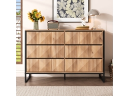 Buffet Preto Alto Brilho 95x35x83 Cm Com Prateleiras De Vidro E Porta, Móvel Compacto Para Cozinha, Sala E Jantar