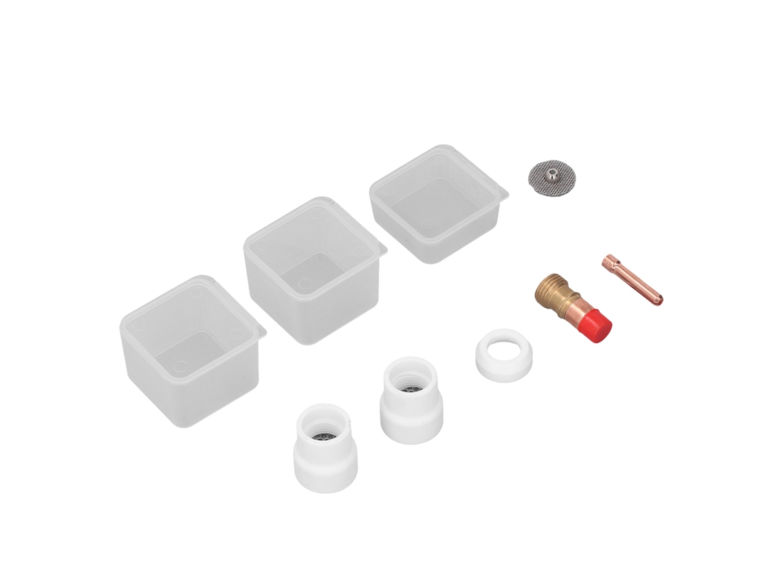 6 Peças De Acessórios Para Soplete De Soldagem Tig Lente De Gás Cazoleta Cerâmica Isolador Para Soplete Tig Wp 17 18 26