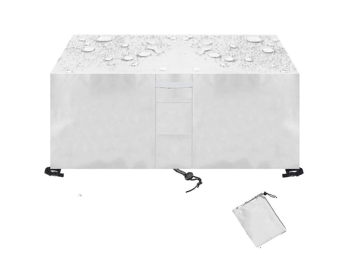 Capas De Móveis De Jardim Impermeáveis Oxford 420d Exterior 58 Tamanhos Prata 170*94*70cm