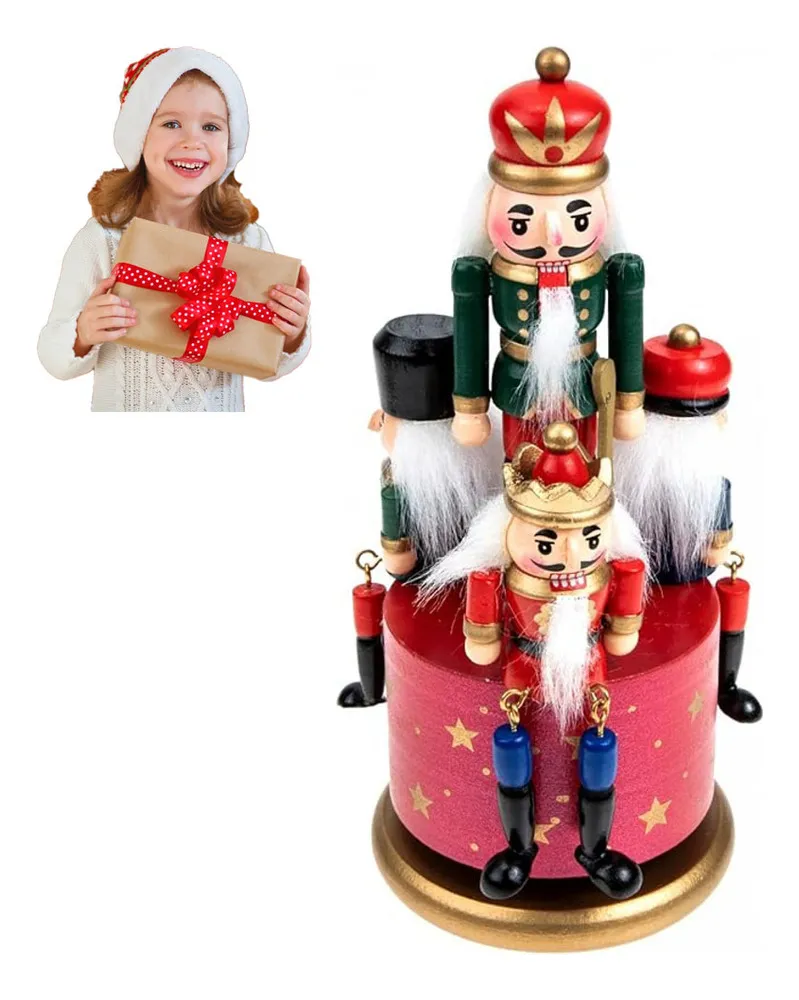 Nova Caixa De Música De Natal, Com Cordas De Madeira Maciçavayotoy